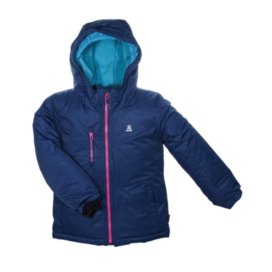 Kamik Winterjacke Effie (wind- und wasserdicht, reflektierend) marineblau/pink Kinder